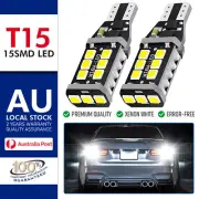 T15 LED W16W Back up Reverse Wedge Light Globe 6000K White Super Bright 6000K (for: BMW)
