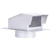 6 Inch Stainless Steel Roof Vent Cap,Bathroom Exhaust Roof Vent for Dryer,Rem...