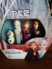Pez Dispenser Disney Frozen ~ Anna, Elsa, Mini Olaf & Kristoff ~ Gift Tin