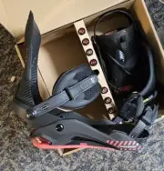 NEW 2025 NITRO PHANTOM PLUS SNOWBOARD BINDINGS LARGE 11-14 ULTRA BLACK