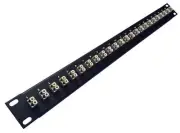 24 Port LC Fiber Patch Panel Multimode (Beige Couplers) (loaded 1u) 19"