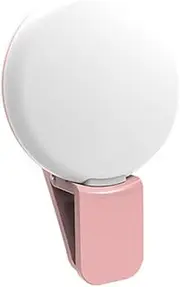 Mini Selfie Light for Phone, Portable 3 Brightness Level Adjustable Selfie Phone Cell USB Clip L Light, Rechargeable on