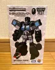 MEDICOM TOY BE@RBRICK TRANSFORMERS OPTIMUS PRIME BAPE BLACK Action Figure H145mm