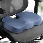 Bedding Seat Cushion Memory Foam Pillow Back Pain Relief Chair Pad Blue Co AT-BU
