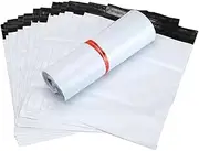 iDopick 100 Pack Poly Mailers Packing Bags, Self-Sealing Shipping Bags Strong Adhesive Shipping Bags for Clothing, Durable Thick Mailing Envelopes in Withe(15x20cm)