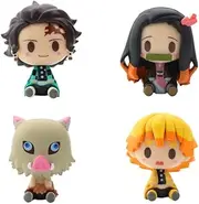 6Pcs Birthday Cake Topper for Demon Slayer, Cartoon Figures Birthday Party Cake Decoration