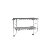 Metro 12WS12C Erecta Shelf 2-Tier Wall Kit, Chrome, 13" x 26.25" x 21"