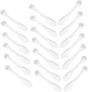 minkissy 20pcs Mask Spoon Beauty Scoop Makeup Spatula Tool Facial Cream Spoon Mini Cosmetic Spatula Eye Stick Foundation Spatula Face Stick Makeup Applicator Creami Acrylic Massager Eyes