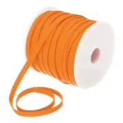1/4 Inch Double Fold Bias Tape Continuous Bulk Bias Tape (Orange 55 Yards)