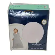 NEW Halo Sleepsack L Micro Fleece 12-18 mo Pale Pink Swaddle Baby Sleep