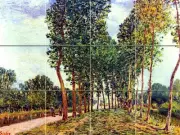 Art Alfred Sisley Autumn Mural Ceramic Backsplash Bath Tile #1488