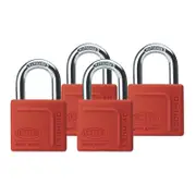Lockwood 40mm Solid Brass 120N Series Padlock - 4 Pack