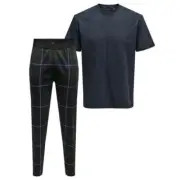 Only & Sons Mens Top & Bottom Lounge Set Billy Check 100% Cotton Gift Box
