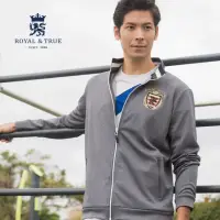 在飛比找momo購物網優惠-【Royal & True】學院風 秋冬運動風夾克 外套 男