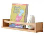 Oak Floating Shelves - 16 Inch Wall Mounted Wooden Bookshelf 16 inches Natural