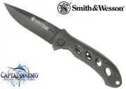 SMITH & WESSON OASIS TITANIUM COATED GREY FOLDING POCKET SWAT KNIFE SW423G