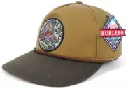 Burlebo Waxed Canvas Hat Camo Duck Live Wild Patch SnapBack Rope Hunting Cap NEW