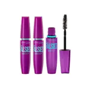 3 x Maybelline Volum' Express The Falsies False Lash Effect Mascara 7.5mL - 280 Blackest Black
