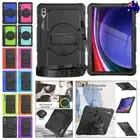 For Samsung Tab S9 FE S10+ Plus Ultra Shockproof Case Armor Stand Screen Cover