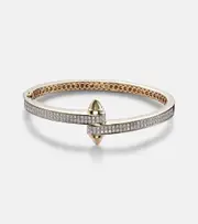 [Rainbow K] Rainbow K Storm 14kt gold bangle with diamonds One Size gold