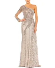 Mac Duggal Embellished A-Line Gown