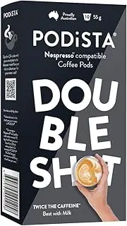 Nespresso Compatible Double Shot Coffee Pod Intensity 16/10 Australian Roasted & Packed - 60 Pods (6x10 Pods Pack)