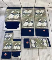 *RARE* VTG. Blue Ribbon Geese Goose Cardboard Gift Boxes Lot Of 5 NEW/UNUSED
