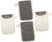 WOONEKY 4pcs Soap Pouches Bar Soap Bag for Bath Pouch Wrapping for Homemade Portable Bag