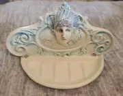 Vintage TAP Tacoma Art Pottery Face Soap Dish David Keyes Excellent
