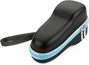 [SoleKing] Hard Travel Case for Braun Series 1/Series3/ Series 5/ Series 7/ Series 9 Philips Series S1000/S3000/S5000/S7000/S9000 Razor Shaver,JISULIFE Handheld Fan Pro1S/ F8X/F8/FA55, BLUE ZIPPER, Hand
