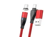 TEGAL USB & Type C 6 in 1 Dual Magnetic Fast Charging Cable for USB C Red 1m