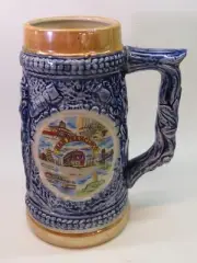 7" Ceramic BEER Mug Stein ~ SAN FRANCISCO Cable Car, China Town, Golden Gate +