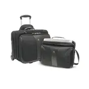 Wenger Patriot 2-Piece Business Set with Comp-U-Roller and Matching 15.4" Laptop Case - Black