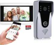 Wireless Video Doorbell Intercom with Monitor System, Wifi Video Intercom 1080P