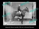 OLD 8x6 HISTORICAL PHOTO OF KALGOORLIE WA THE TOWNS 1st MOUNTED POLICE 1885