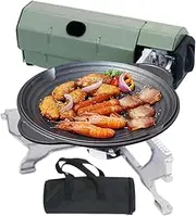 Portable Stove for Camping,Foldable 2600W Outdoor Cooking Burners - Small Windproof Counter Cooker Cooking Kitchen Accessories for Backpacking Hiking BBQ
