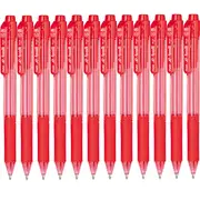 Pentel e-Ball BK130 Box 12 Retractable Ballpoint Pen 1.0mm (Red)