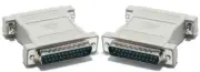 DB25 pin Male~M Null Modem Nul/Cross Serial RS232 gender changer Adapter$SHdis{F