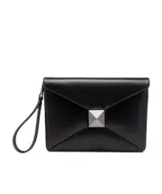 Valentino Garavani One Stud Clutch Bag One size black