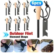 4X Flint Rod Camping Hiking Survival Fire Starter Lighter Outdoor Lighter Stick