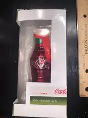 2007 Coca Cola Company Coke Blown Glass Bottle Christmas Ornament