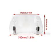 For Bmw R1200gs Gsa R1200gs Adv Adventure Universal Motorcycle Windshield Extension Adjustable Spoiler Deflector Accessories Transparent