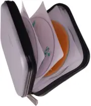 32 Capacity Heavy Duty DVD/CD Case Holder - Portable DVD/VCD Storage Disk, Hard