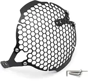 Motorcross Headlight Guard Grille Head Light Lamp Grid Cover Compatible with Scrambler 2015 2016-2022 Dark (Color : A)