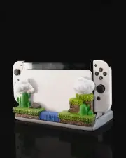 Arcade switch console holder with game storage