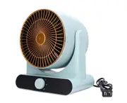 Desktop Heater Light Blue Safe Overheating Protection Electric Heater Fan For Home Office Living Room