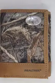ZEP-PRO Louisville Cardinals REALTREE MAX-5 Camo Trifold WALLET TIN GIFT BOX