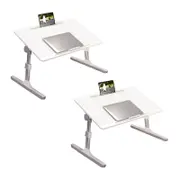 SOGA 2X 60x40cm White Small Laptop Bed Portable Foldable Study Table