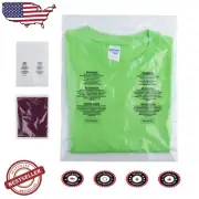 200 Count Clear 11x14 Self-Seal LDPE Poly Bags with Suffocation Warning