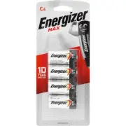 Energizer Max C Alkaline Batteries - 4 Pack Electronics Multipurpose Batteries